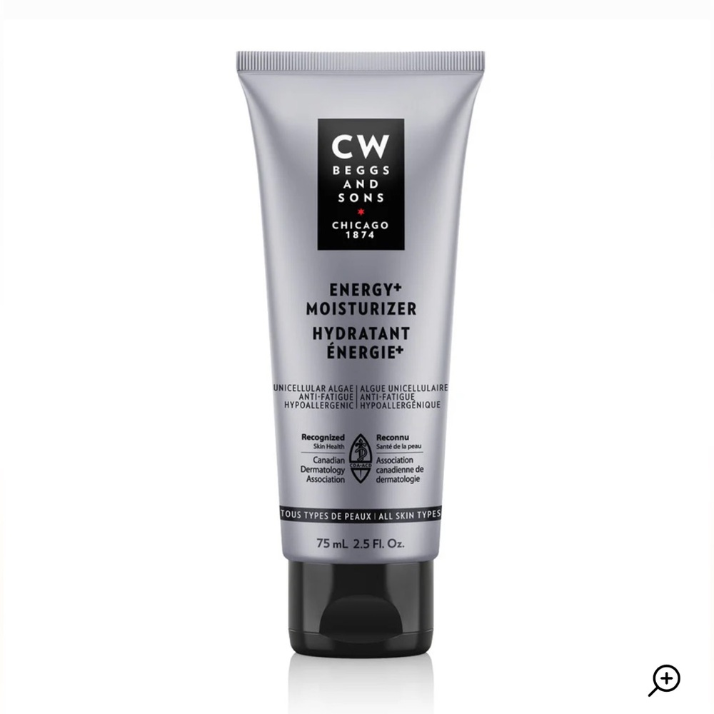 CW BEGGS AND SONS Energy + Moisturizer Men’s Skincare 75ml Hypoallergenic NEW